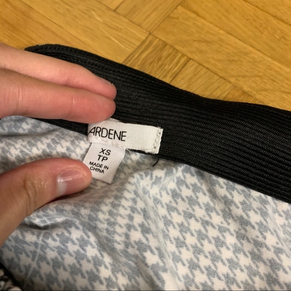 NWT Ardene Stretchy Houndstooth Mini Skirt - Picture 6 of 9